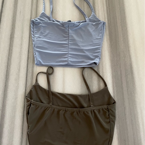 Bundle of 2 Crop Tops - Blue & Green - New - Picture 9 of 9